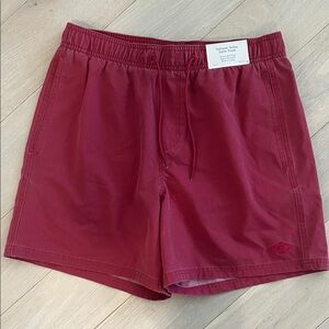 Hollister Deep Red Men's Swim Trunks